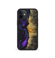 iPhone 12 mini Wood+Resin Phone Case - Hope (Purple, 723194)