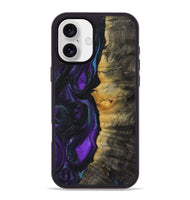 iPhone 16 Plus Wood+Resin Phone Case - Hope (Purple, 723194)