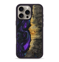 iPhone 16 Pro Max Wood+Resin Phone Case - Hope (Purple, 723194)