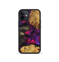 iPhone 12 mini Wood+Resin Phone Case - Summer (Purple, 723197)