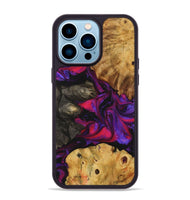 iPhone 14 Pro Max Wood+Resin Phone Case - Summer (Purple, 723197)