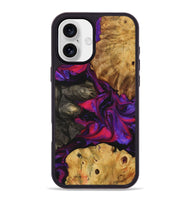 iPhone 16 Plus Wood+Resin Phone Case - Summer (Purple, 723197)