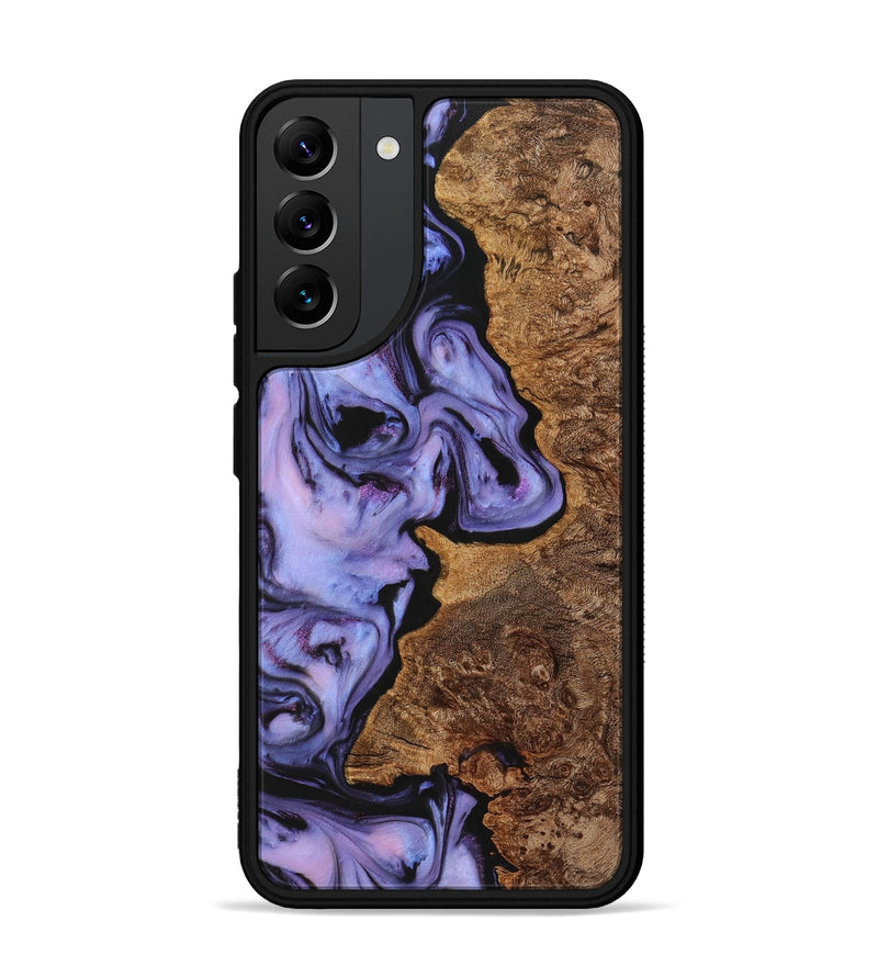 Galaxy S22 Plus Wood+Resin Phone Case - Clinton (Purple, 723199)