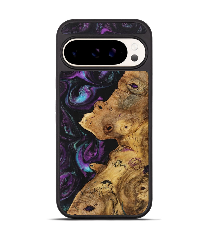 Pixel 9 Wood+Resin Phone Case - Emerson (Purple, 723201)