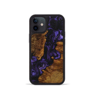 iPhone 12 mini Wood+Resin Phone Case - Craig (Purple, 723202)