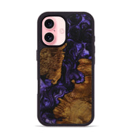 iPhone 16 Wood+Resin Phone Case - Craig (Purple, 723202)