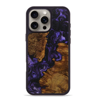 iPhone 16 Pro Max Wood+Resin Phone Case - Craig (Purple, 723202)