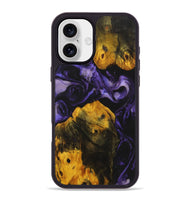 iPhone 16 Plus Wood+Resin Phone Case - Bryson (Purple, 723204)