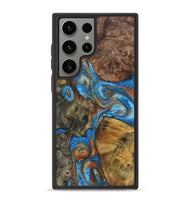 Galaxy S23 Ultra Wood+Resin Phone Case - Kane (Teal & Gold, 723210)