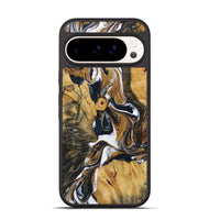 Pixel 9 Pro Wood+Resin Phone Case - Alexia (Teal & Gold, 723220)