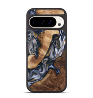 Pixel 9 Pro Wood+Resin Phone Case - Hayes (Teal & Gold, 723228)