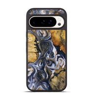 Pixel 9 Pro Wood+Resin Phone Case - Londyn (Teal & Gold, 723229)