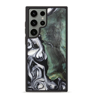 Galaxy S23 Ultra Wood+Resin Phone Case - Fernando (Black & White, 723239)