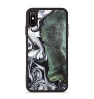 iPhone Xs Max Wood+Resin Phone Case - Fernando (Black & White, 723239)