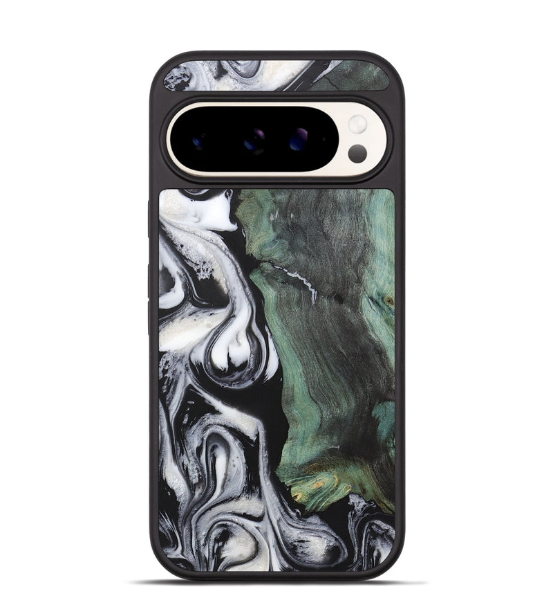 Pixel 9 Wood+Resin Phone Case - Fernando (Black & White, 723239)