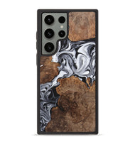 Galaxy S23 Ultra Wood+Resin Phone Case - Arlo (Black & White, 723240)