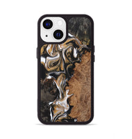 iPhone 13 Wood+Resin Phone Case - Doreen (Black & White, 723242)