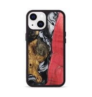 iPhone 13 Wood+Resin Phone Case - Jeremiah (Black & White, 723243)