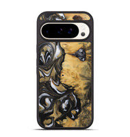 Pixel 9 Wood+Resin Phone Case - Sallie (Black & White, 723245)