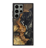 Galaxy S23 Ultra Wood+Resin Phone Case - Parker (Black & White, 723246)