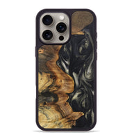 iPhone 16 Pro Max Wood+Resin Phone Case - Parker (Black & White, 723246)