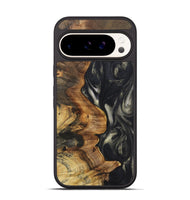 Pixel 9 Wood+Resin Phone Case - Parker (Black & White, 723246)