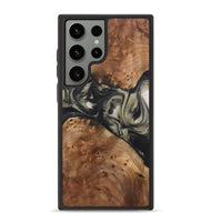 Galaxy S23 Ultra Wood+Resin Phone Case - Ronnie (Black & White, 723247)