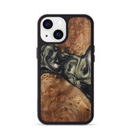 iPhone 13 Wood+Resin Phone Case - Ronnie (Black & White, 723247)