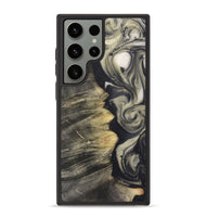 Galaxy S23 Ultra Wood+Resin Phone Case - Angelo (Black & White, 723248)