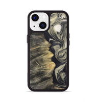 iPhone 13 Wood+Resin Phone Case - Angelo (Black & White, 723248)