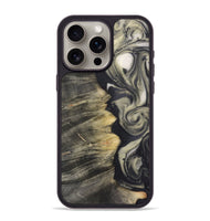 iPhone 15 Pro Max Wood+Resin Phone Case - Angelo (Black & White, 723248)