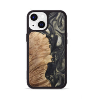 iPhone 13 Wood+Resin Phone Case - Owen (Black & White, 723249)