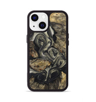 iPhone 13 Wood+Resin Phone Case - Betty (Black & White, 723250)