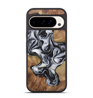 Pixel 9 Wood+Resin Phone Case - Helen (Black & White, 723254)