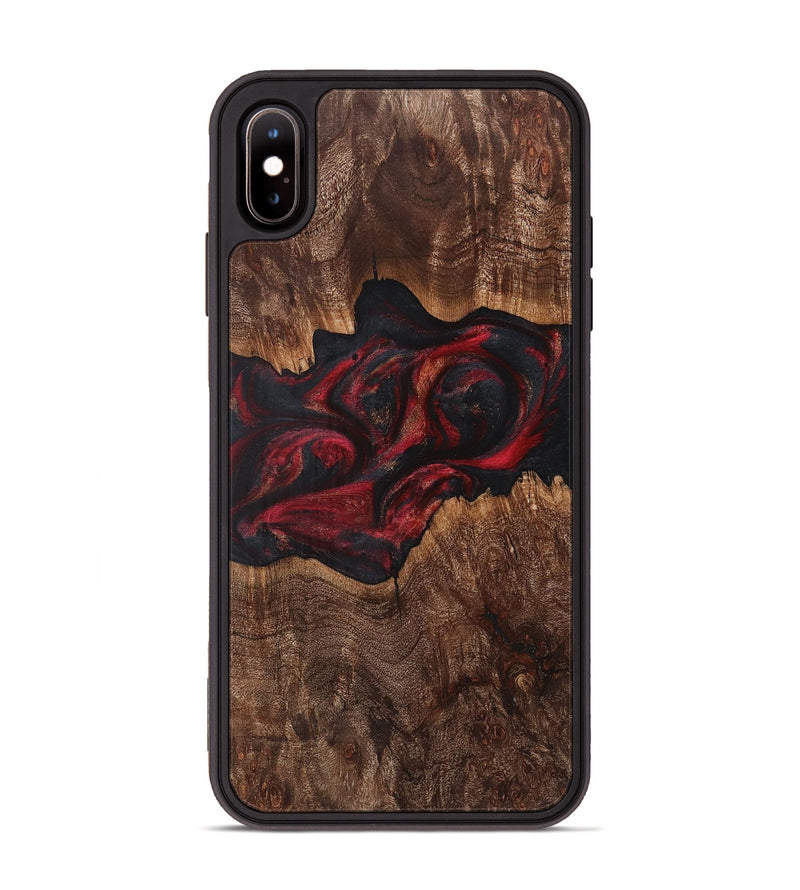 iPhone Xs Max Wood Phone Case - Nikki (Red, 723263)