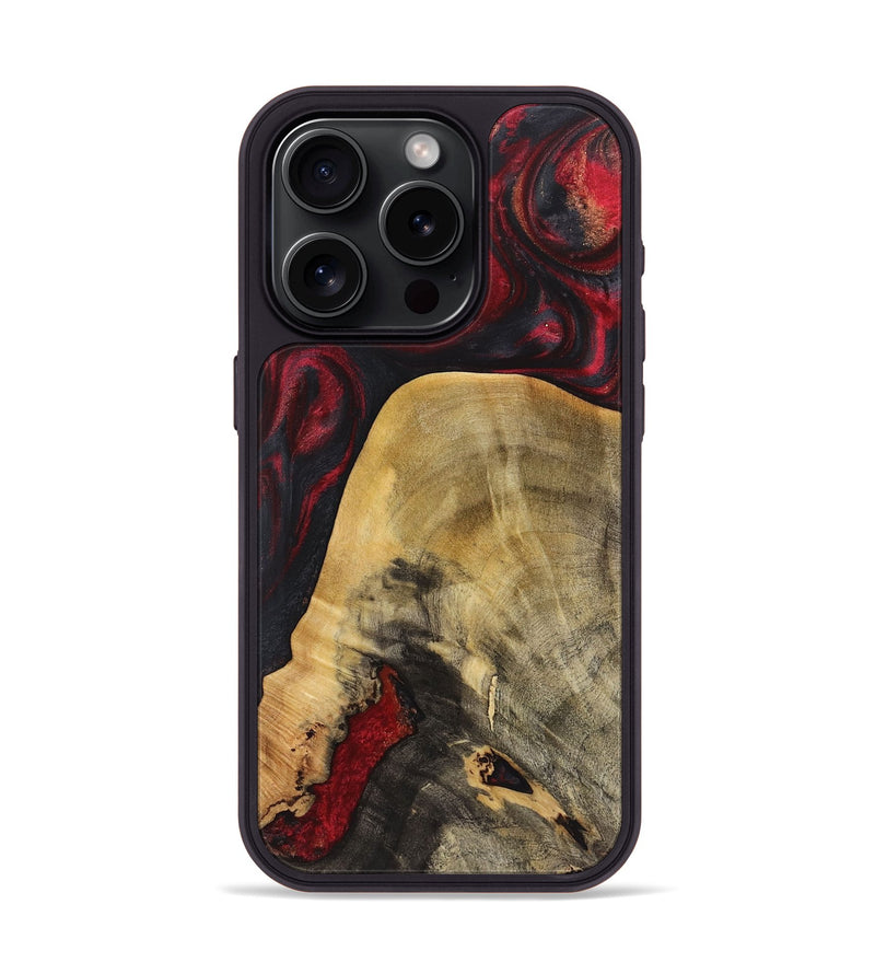 iPhone 15 Pro Wood Phone Case - Sasha (Red, 723264)