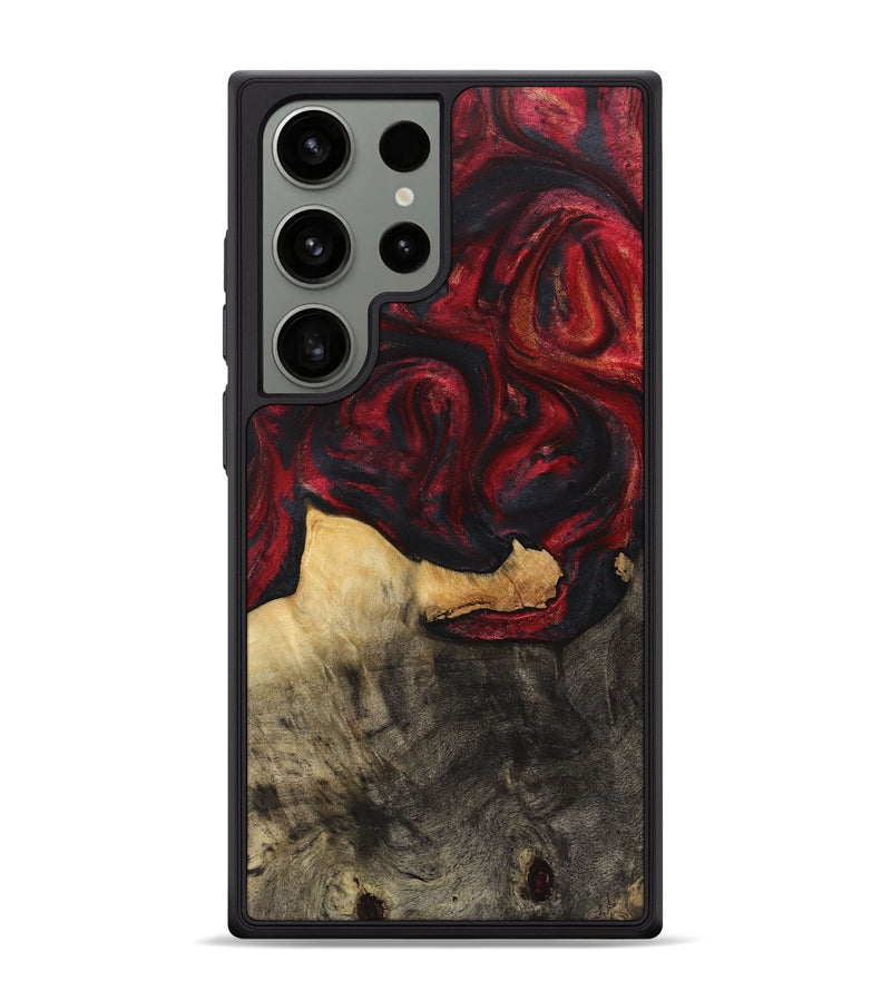 Galaxy S24 Ultra Wood Phone Case - Dwight (Red, 723265)