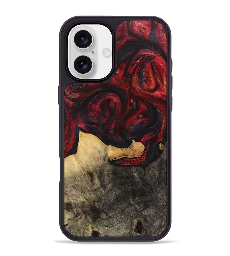 iPhone 16 Plus Wood Phone Case - Dwight (Red, 723265)