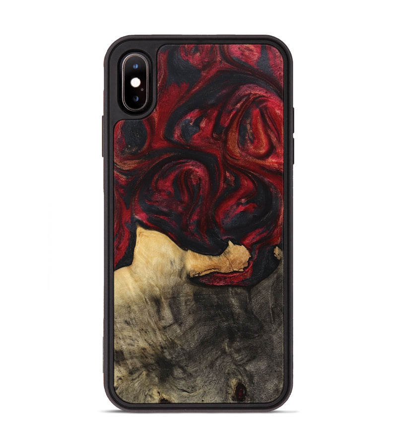 iPhone Xs Max Wood Phone Case - Dwight (Red, 723265)