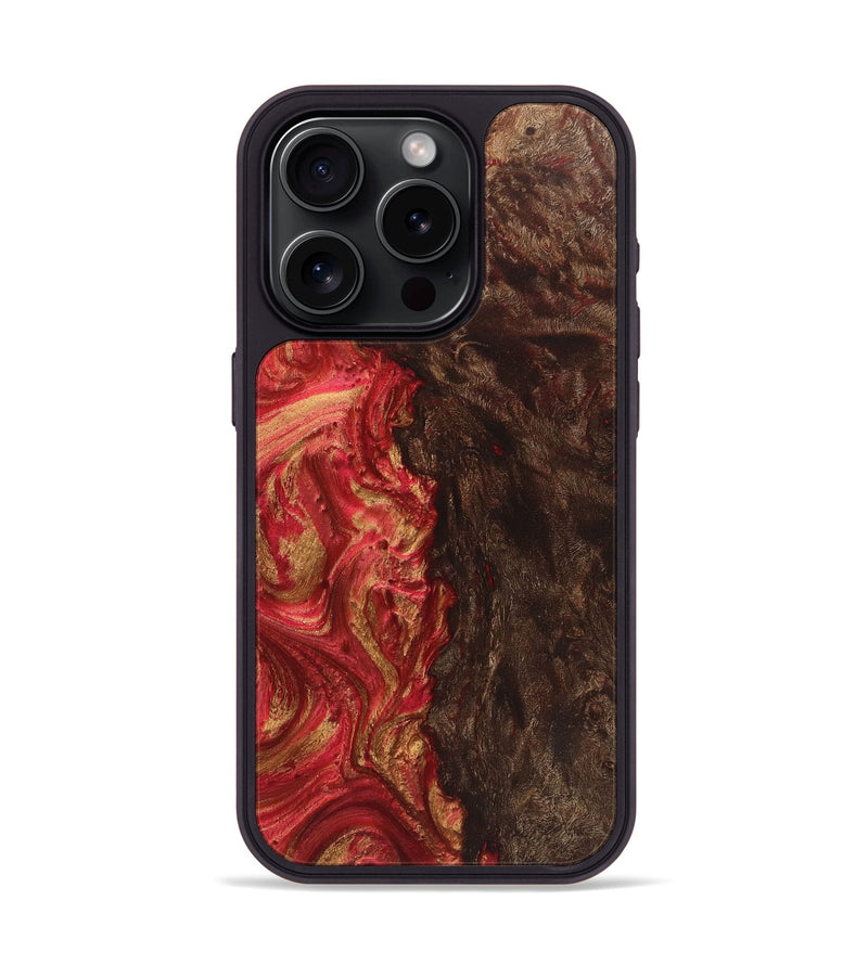 iPhone 15 Pro Wood Phone Case - Amir (Red, 723266)