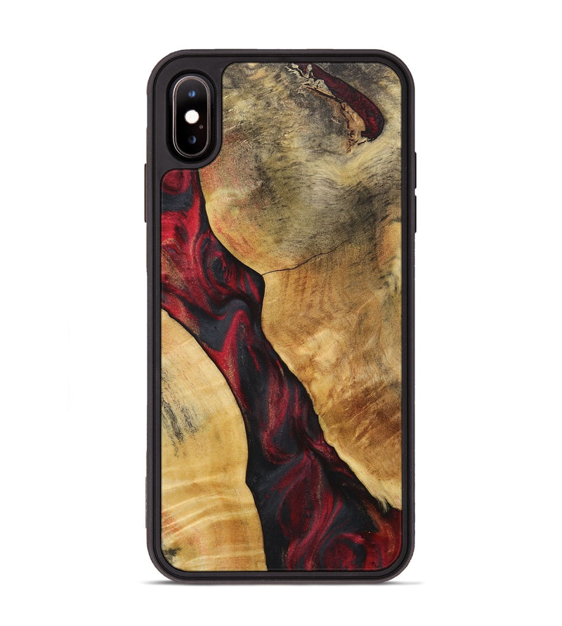 iPhone Xs Max Wood Phone Case - Maude (Red, 723267)