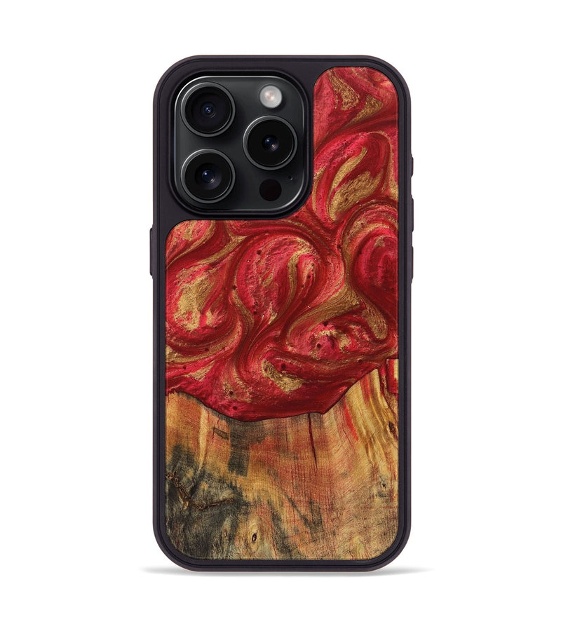 iPhone 15 Pro Wood Phone Case - Major (Red, 723268)