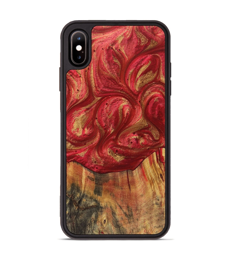 iPhone Xs Max Wood Phone Case - Major (Red, 723268)