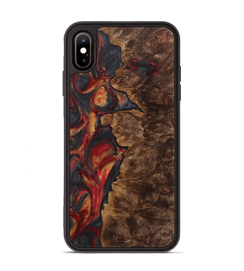 iPhone Xs Max Wood Phone Case - Arabella (Red, 723270)