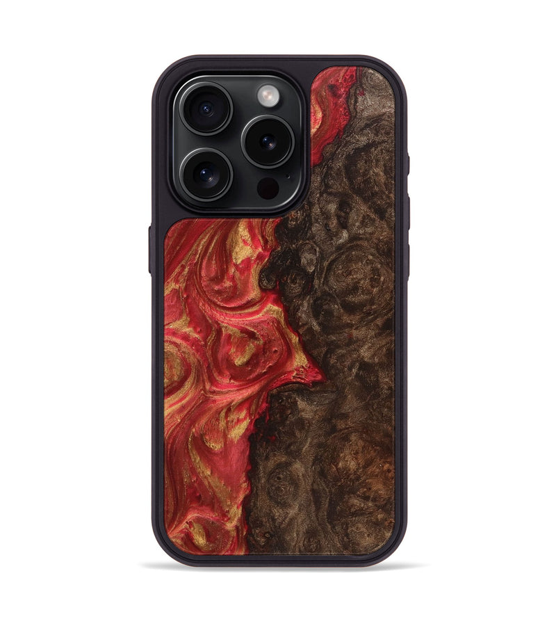 iPhone 15 Pro Wood Phone Case - Theresa (Red, 723275)