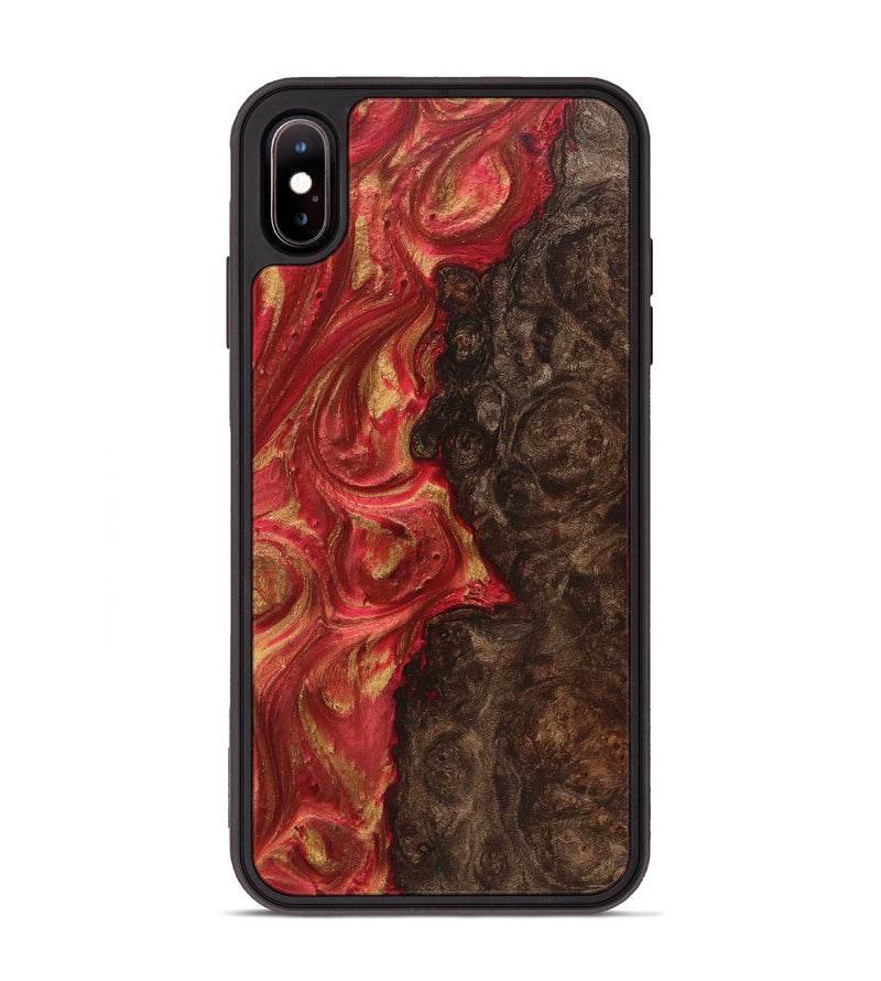 iPhone Xs Max Wood Phone Case - Theresa (Red, 723275)