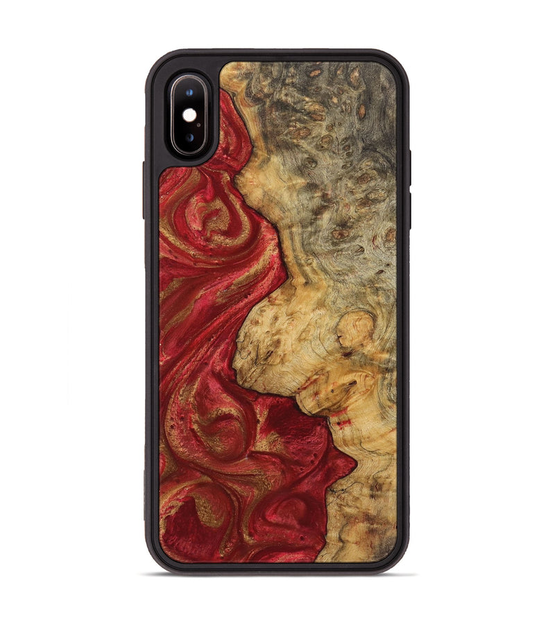 iPhone Xs Max Wood Phone Case - Mandy (Red, 723277)