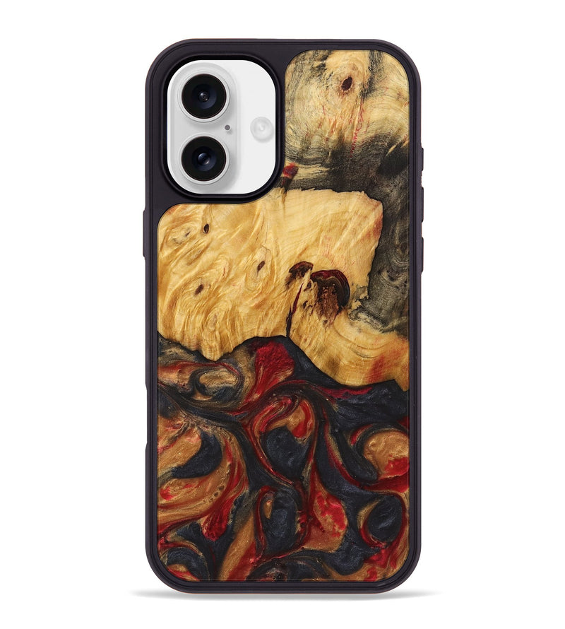 iPhone 16 Plus Wood Phone Case - Braelynn (Red, 723278)