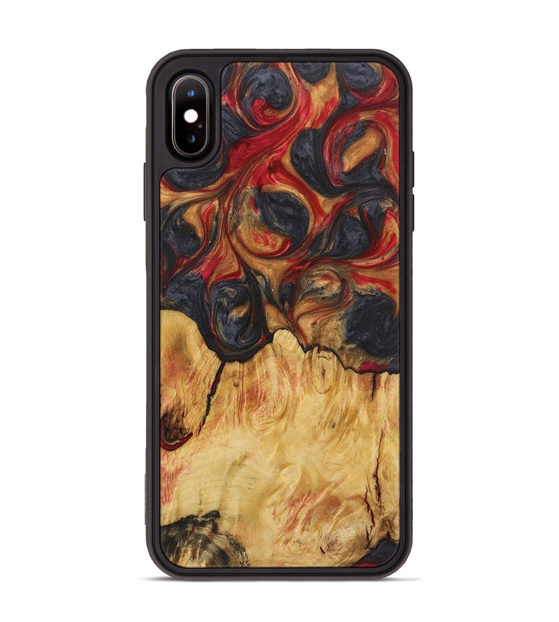 iPhone Xs Max Wood Phone Case - Jenny (Red, 723280)