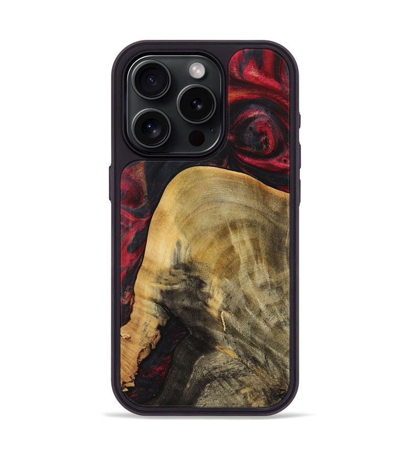 iPhone 15 Pro Wood Phone Case - Kason (Red, 723281)